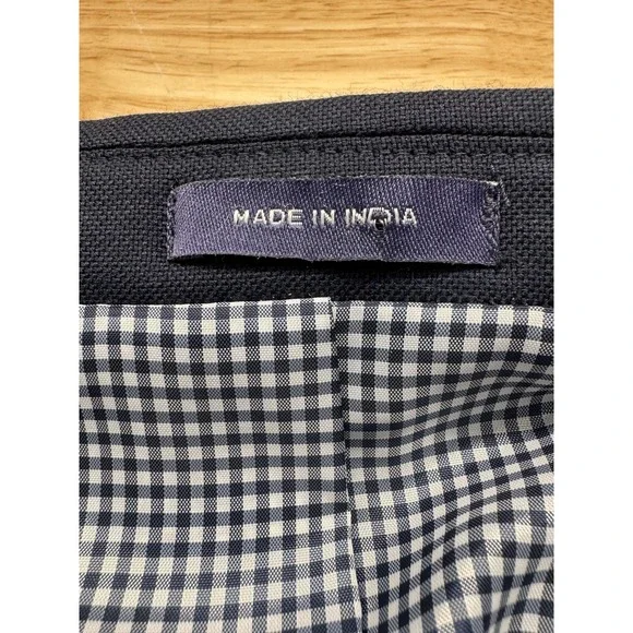 Stafford 54S Short Navy Blue 100% Wool Gold Button Mens Blazer Sport Coat Jacket - Picture 7 of 8